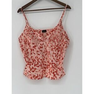 Secret Treasure Babydoll‎ Camisole XL Chemise Floral Satin Fairy Y2K Coquette